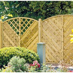 Clôture pare-vue T&J Maxi-Diagonal Arc 3