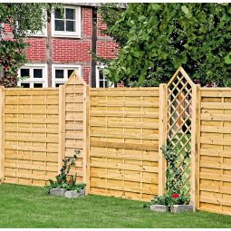 Clôture pare-vue arc étroit T&J 3