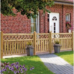 Clôture de jardin en bois 3