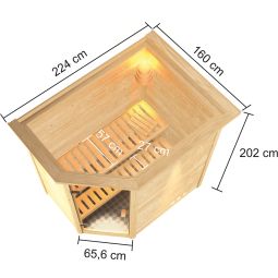 Sauna Karibu Woodfeeling Svea 4