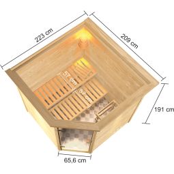 Sauna Karibu Woodfeeling Tilda 4