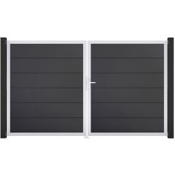 Portail double GroJa BasicLine PVC 5