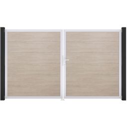 Portail double GroJa BasicLine PVC 3