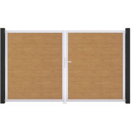 Portail double GroJa BasicLine PVC 4