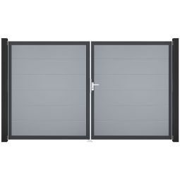 Portail double GroJa BasicLine PVC 4