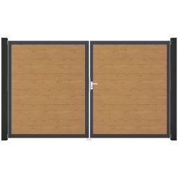 Portail double GroJa BasicLine PVC 5