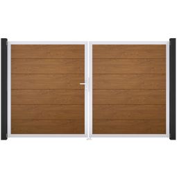 Portail double GroJa BasicLine PVC 4