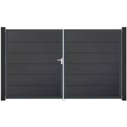 Portail double GroJa BasicLine PVC 4