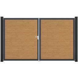 Portail double GroJa BasicLine PVC 3