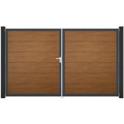 Portail double GroJa BasicLine PVC 5