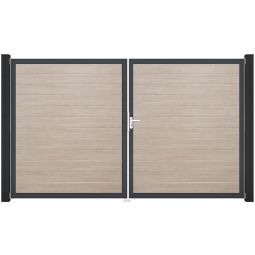 Portail double clôture à lames 5