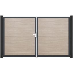 Portail double clôture à lames 4