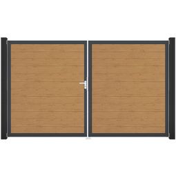 Portail double clôture à lames 5