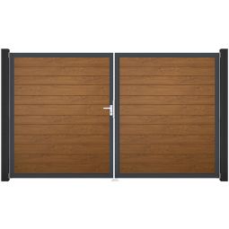 Portail double clôture à lames 5