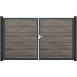 Portail double clôture à lames 4