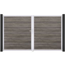 Portail double clôture à lames 5