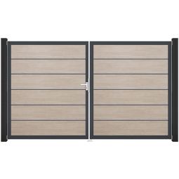 Portail double clôture à lames 5