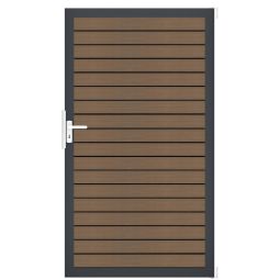 Portail simple clôture à lames 3