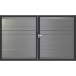 Portail double GroJa Lumino aluminium 3