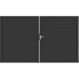 Portail double GroJa Lumino aluminium 3