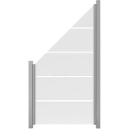 Raccordement brise-vue en verre à 3