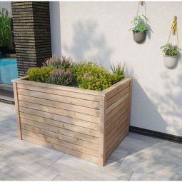 Bac à fleurs en bois 4