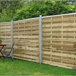 Portail clôture pare-vue en bois 3