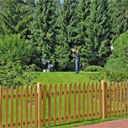 Portail clôture à lattis T&J 3