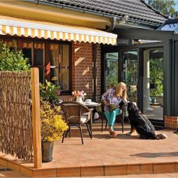 Clôture pare-vue T&J SKAGEN-Série-Ranki Mélèze 3