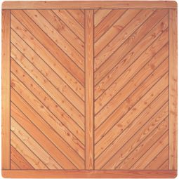 Clôture brise-vue à lames en 6