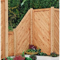 Clôture brise-vue à lames en 4