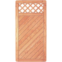 Clôture brise-vue à lames et 4