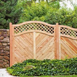 Clôture brise-vue à lames et 3