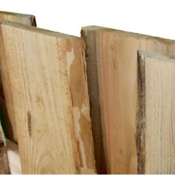 Clôture brise-vue à planches en 6