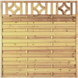 Clôture brise-vue à lames avec 5