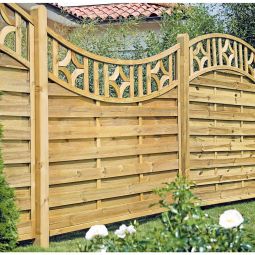 Clôture de jardin avec arc 3