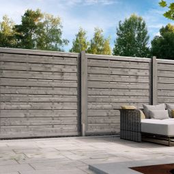 Clôture brise-vue à lames serrées 3