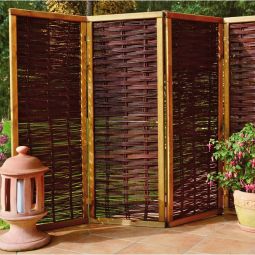 Paravent en osier T&J PAULINA 3