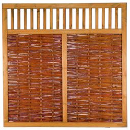 Clôture brise-vue en osier tressé 5