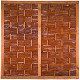 Clôture brise-vue en osier tressé 5