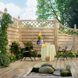 TraumGarten Clôture pare-vue bois XL 4