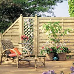 TraumGarten Clôture pare-vue bois XL 5