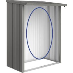 Paroi arrière pour abri à 4