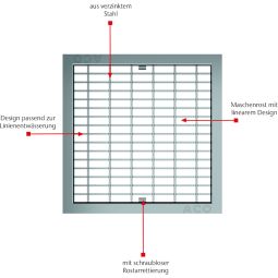 Grille à mailles en acier 3
