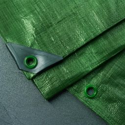 Bâche avec œillets vert 3