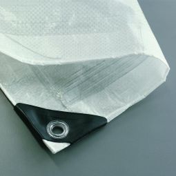 Bâche avec œillets blanc 3