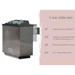 Sauna tonneau Karibu 1 naturel 20