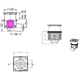 Siphon de cave KESSEL Practicus 3