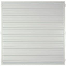 Clôture brise-vue à lames blanche 6