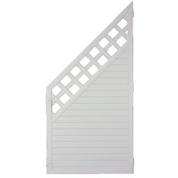 Élément d'angle de clôture blanche 4